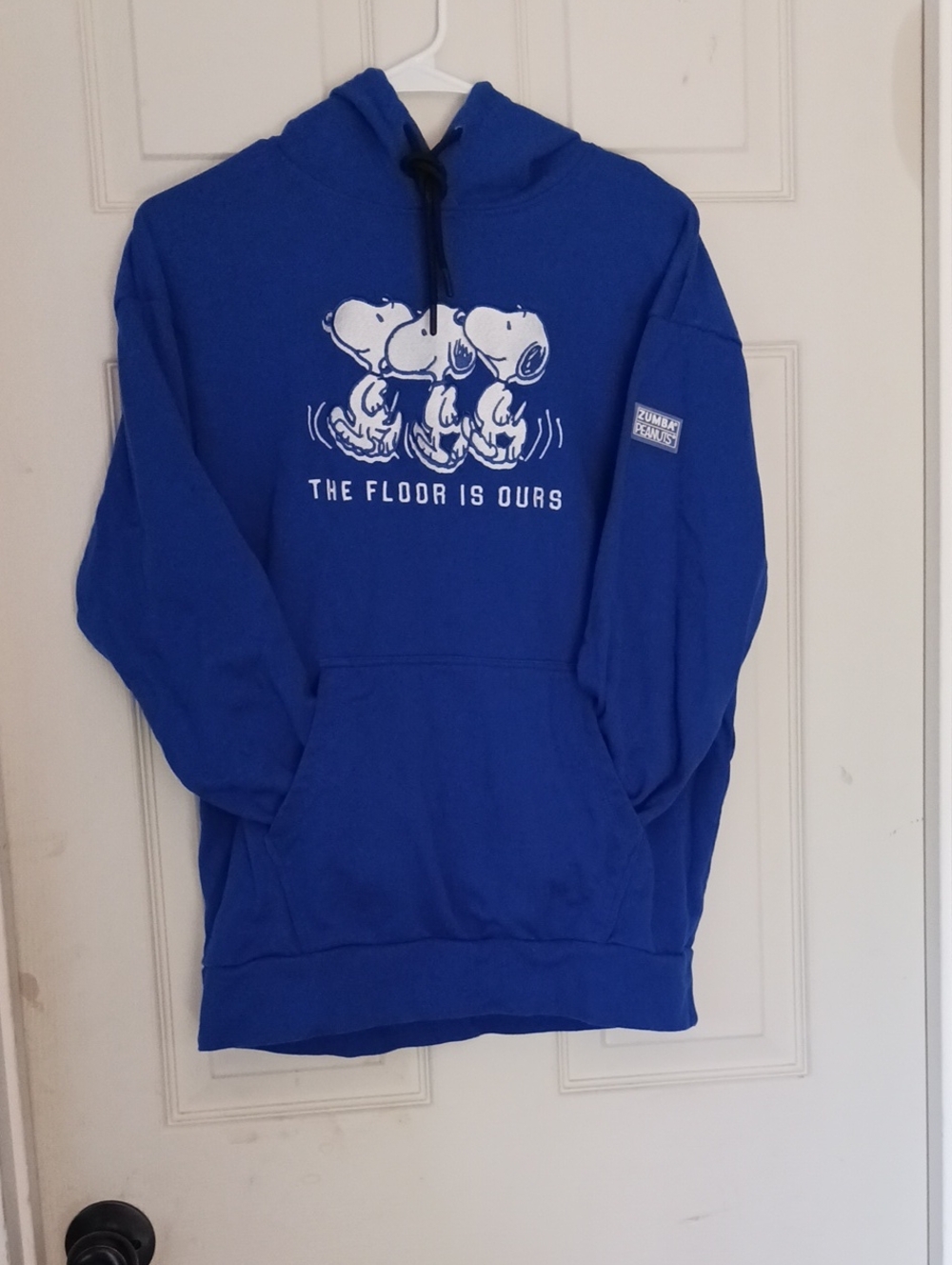 Peanuts Blue Zumba Patch Pullover